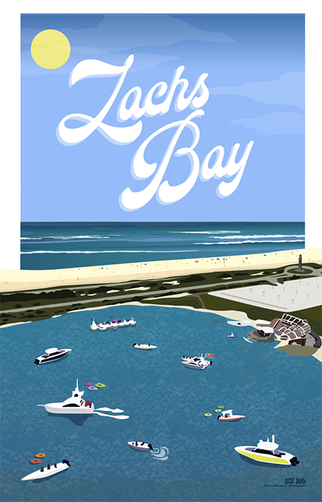 Zach's Bay, Jones Beach Illustration