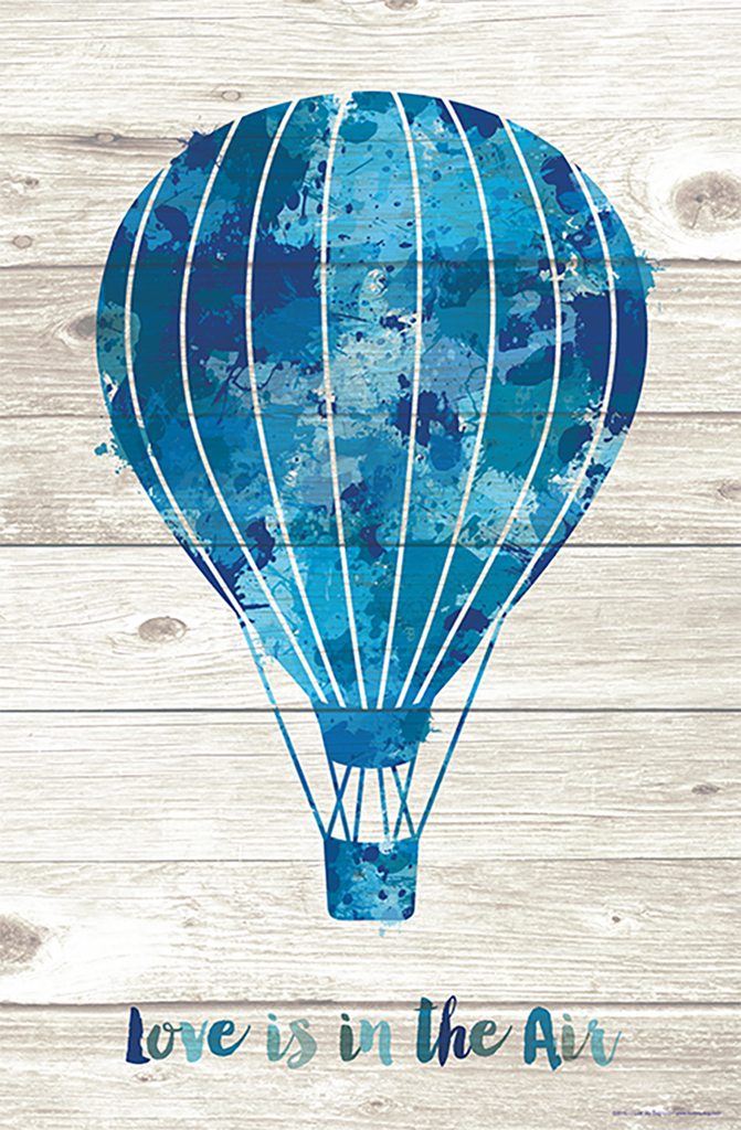 Hot Air Balloon Paint Splatter Silhouette
