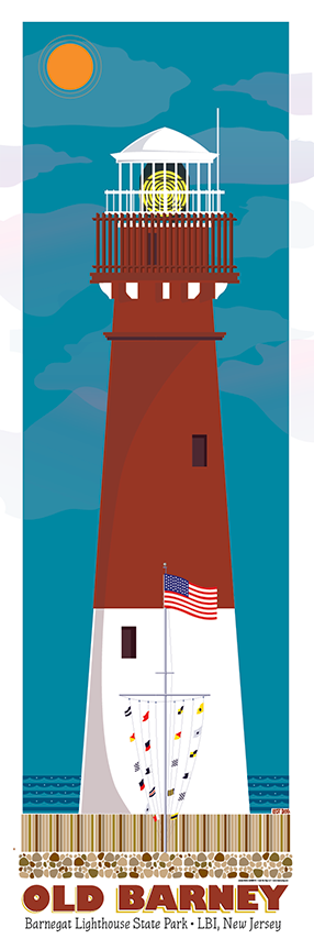 Barnegat Lighthouse Illustration