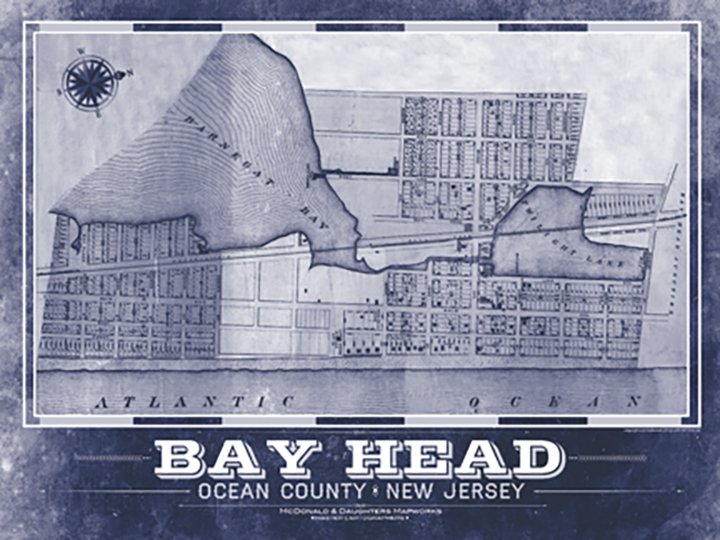 Bay Head Vintage Remixed Map