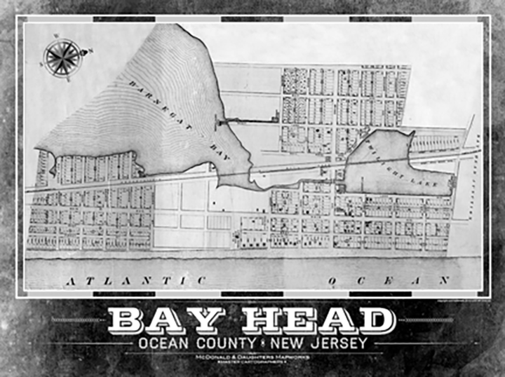 Bay Head Vintage Remixed Map