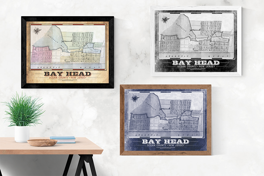 Bay Head Vintage Remixed Map