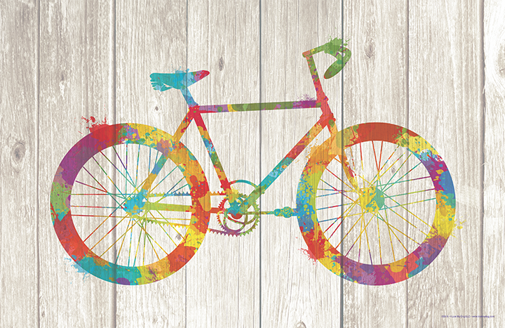 bicycle painting shops near me Bicycle Paint Splatter Silhouette – LOST DOG Art & Frame