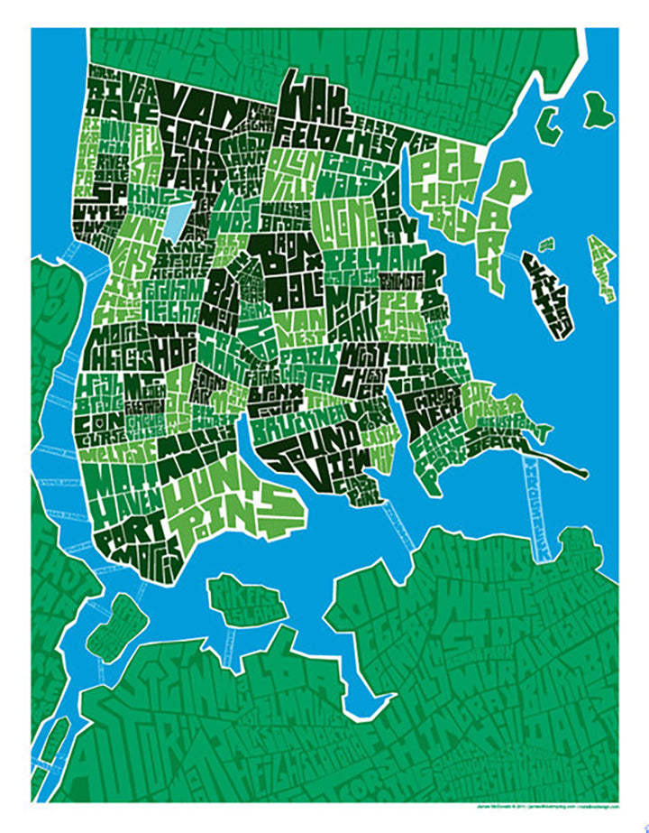 Bronx Neighborhood Type Map