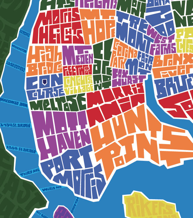 Bronx Neighborhood Type Map