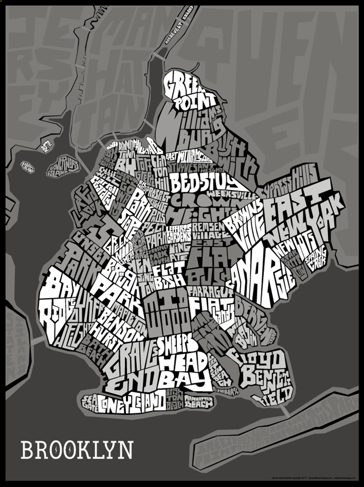 Brooklyn Type Map