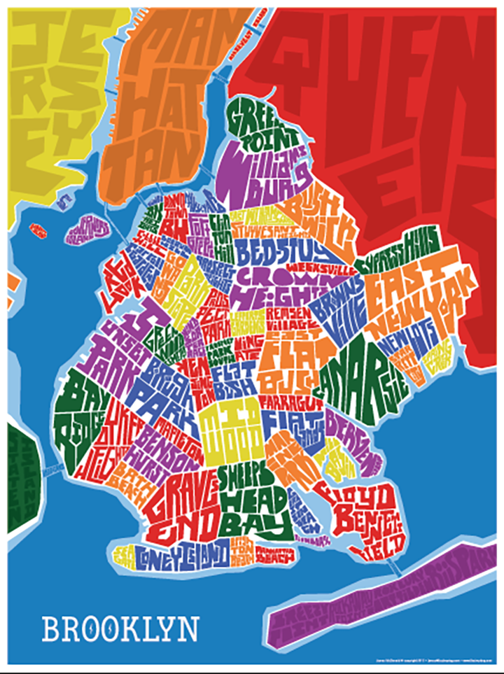 Brooklyn Type Map