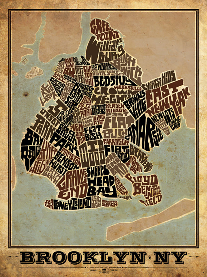 Brooklyn Type Map