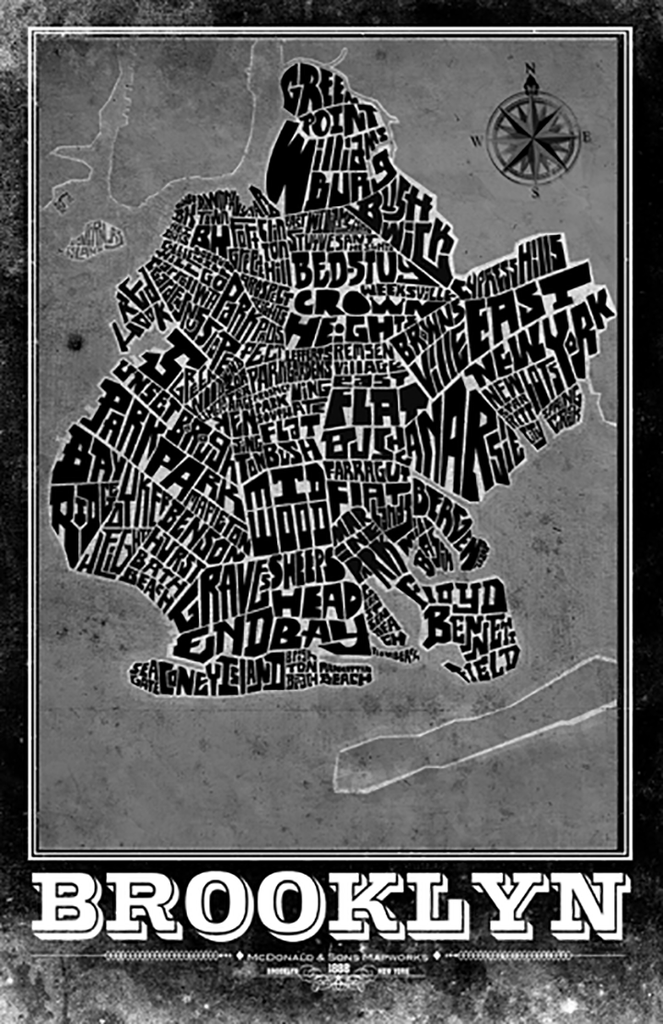 Brooklyn Type Map