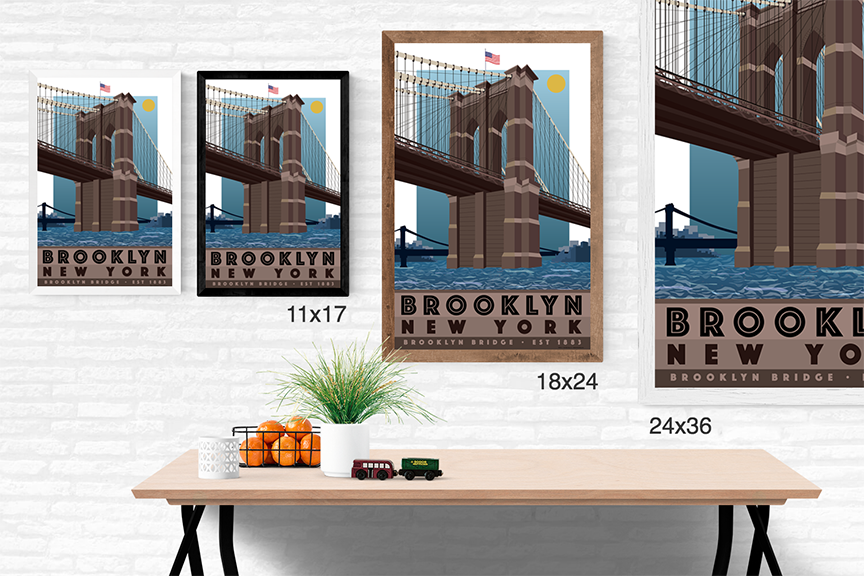 Brooklyn Bridge Illustration