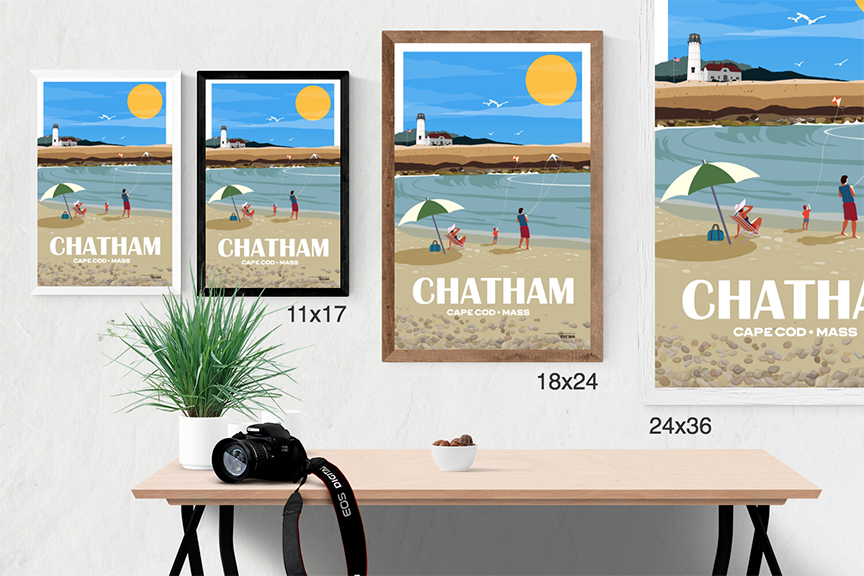 Chatham Beach Illustration