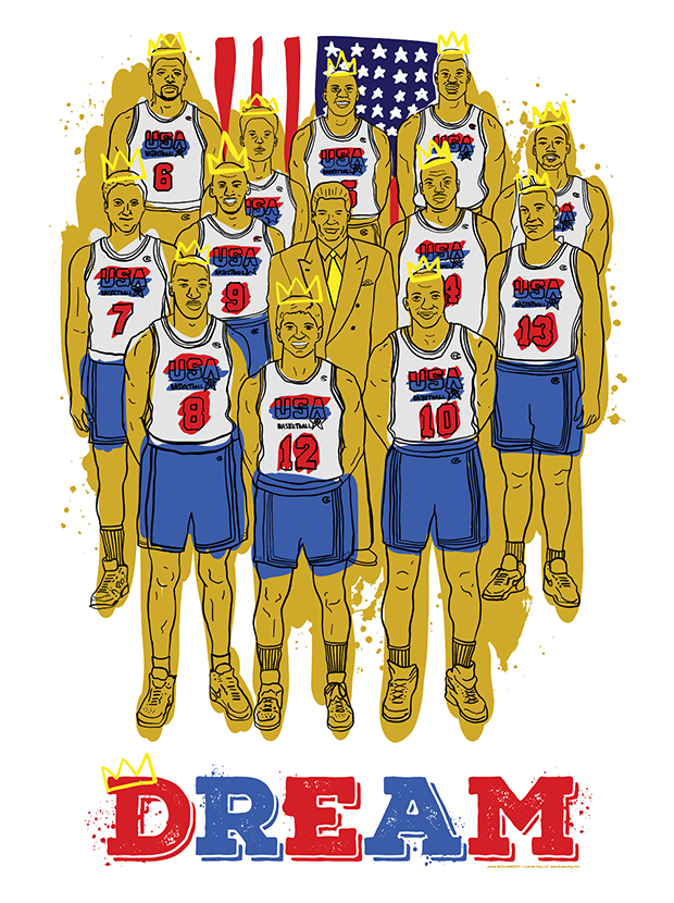 92 DREAM TEAM Illustration