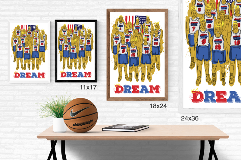 92 DREAM TEAM Illustration