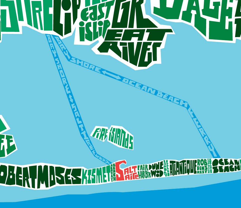 Fire Island Type Map