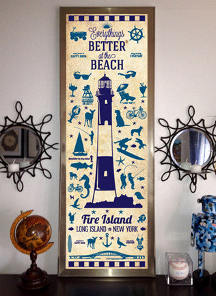 Fire Island Silhouette Poster