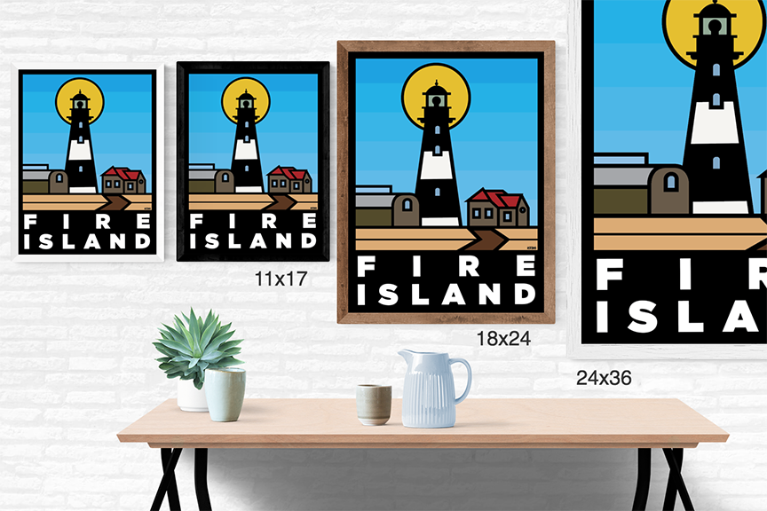 Fire Island Light: Thick Line Series