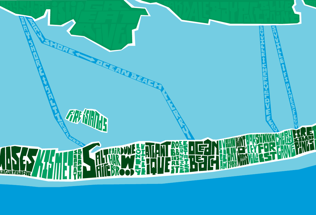 Fire Island Type Map