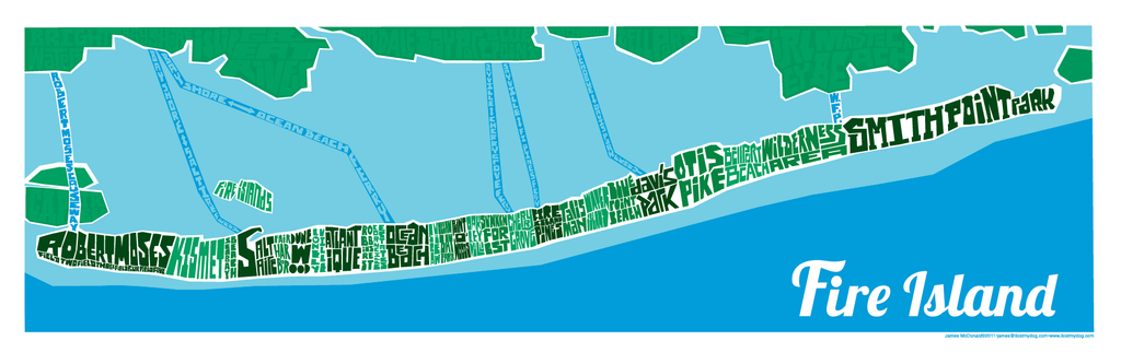 Fire Island Type Map