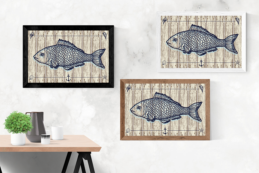 Bold Fish Print