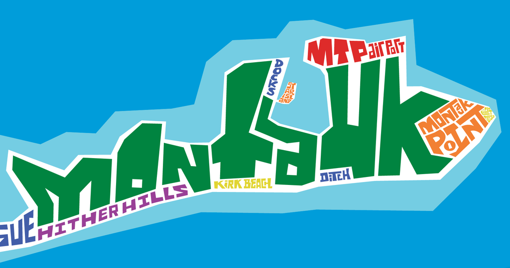 The Hamptons Typography Map