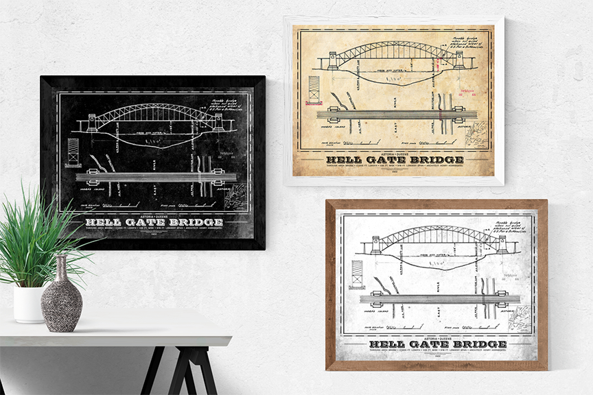 Hell Gate Bridge Blueprint