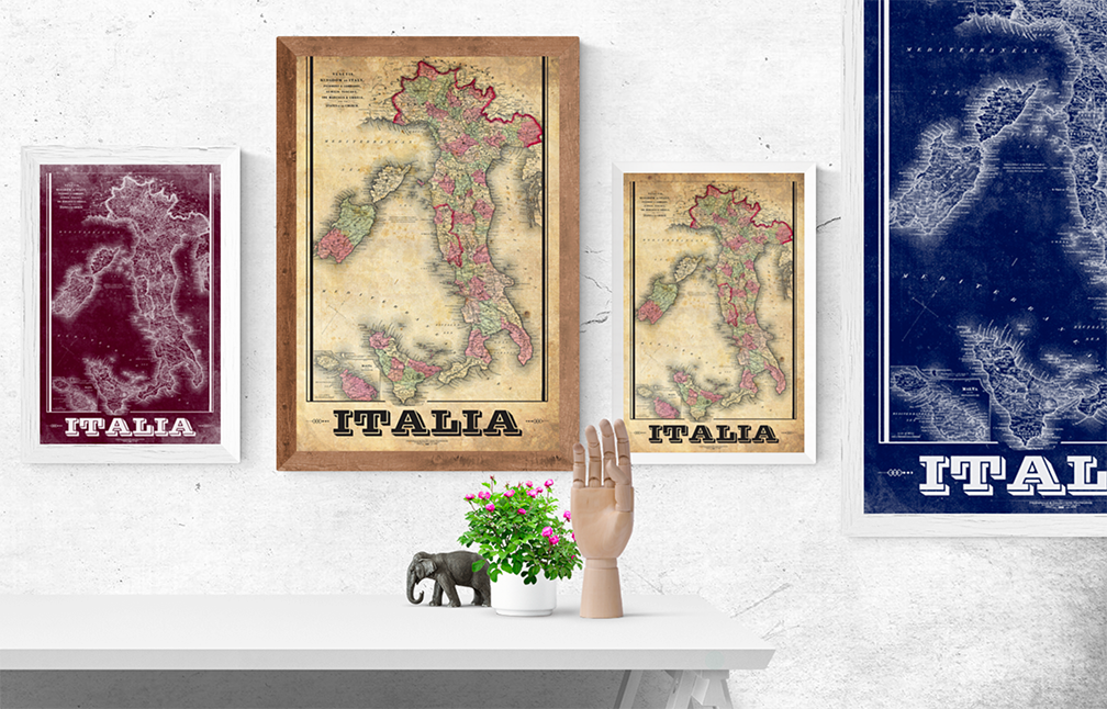 Italy Vintage Map