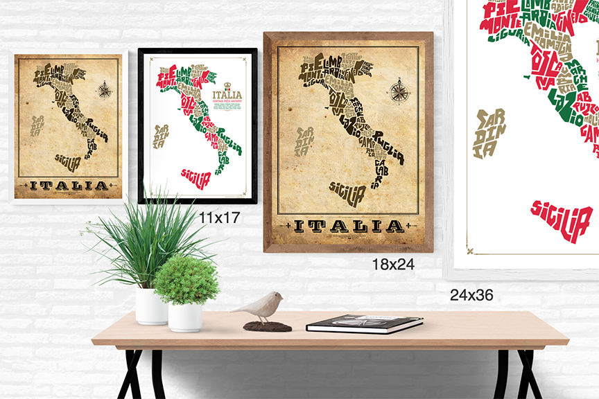 Italy Type Map