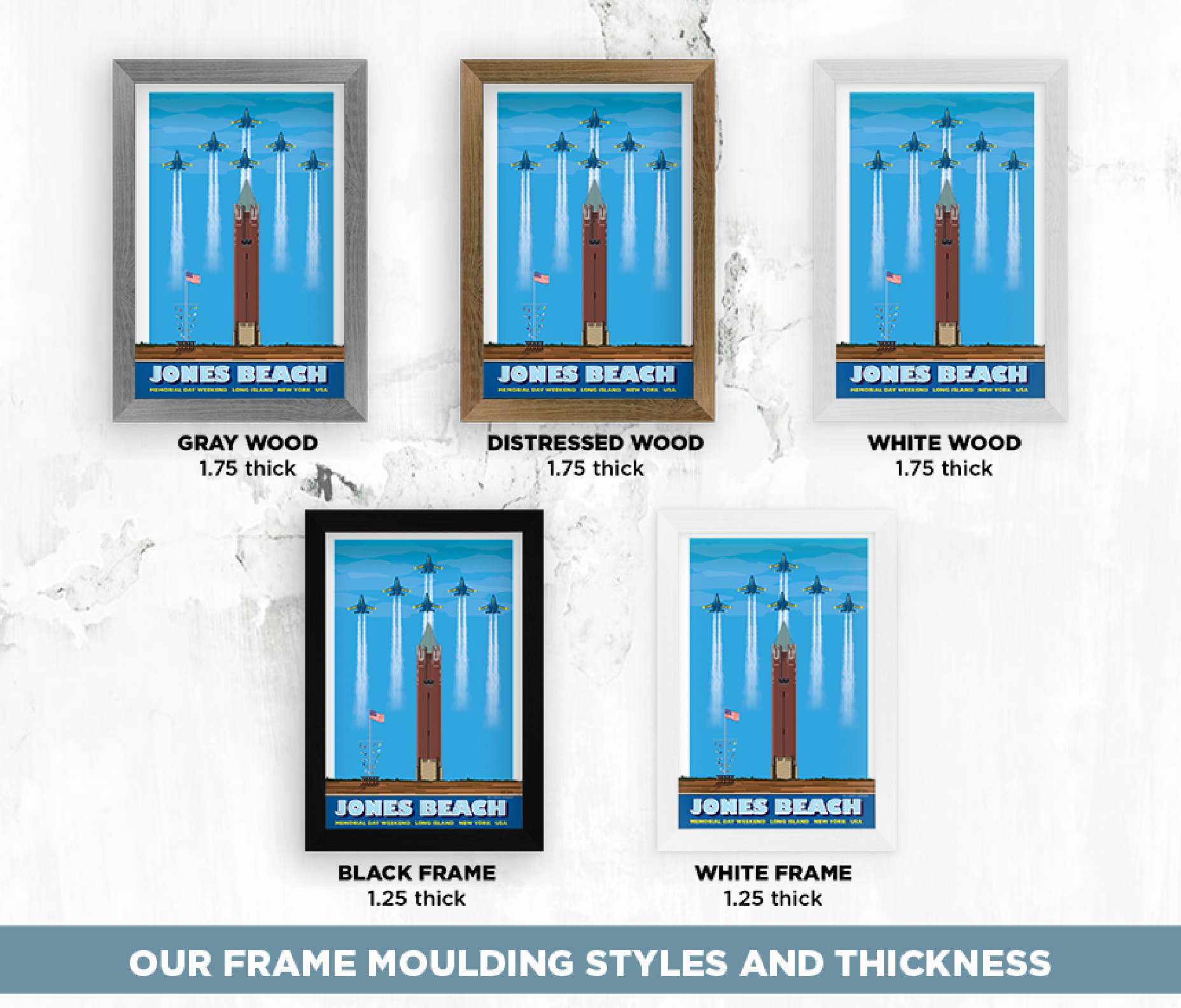 Jones Beach Airshow Illustration – LOST DOG Art & Frame