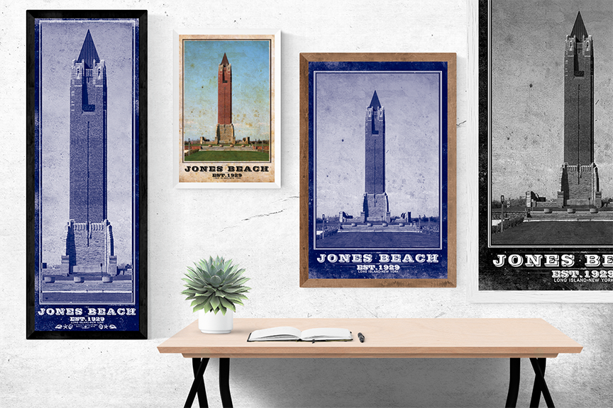 Jones Beach Vintage Travel Poster