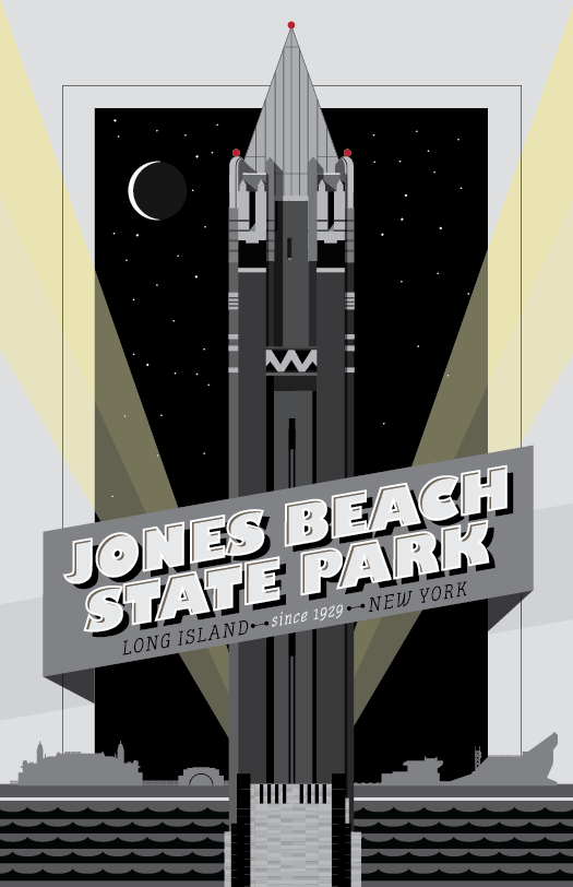 Jones Beach Icon Night Scene