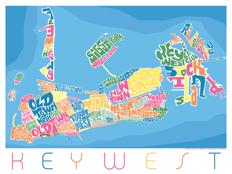 Key West Neighborhood Type Map