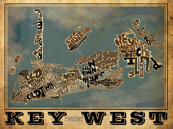 Key West Neighborhood Type Map