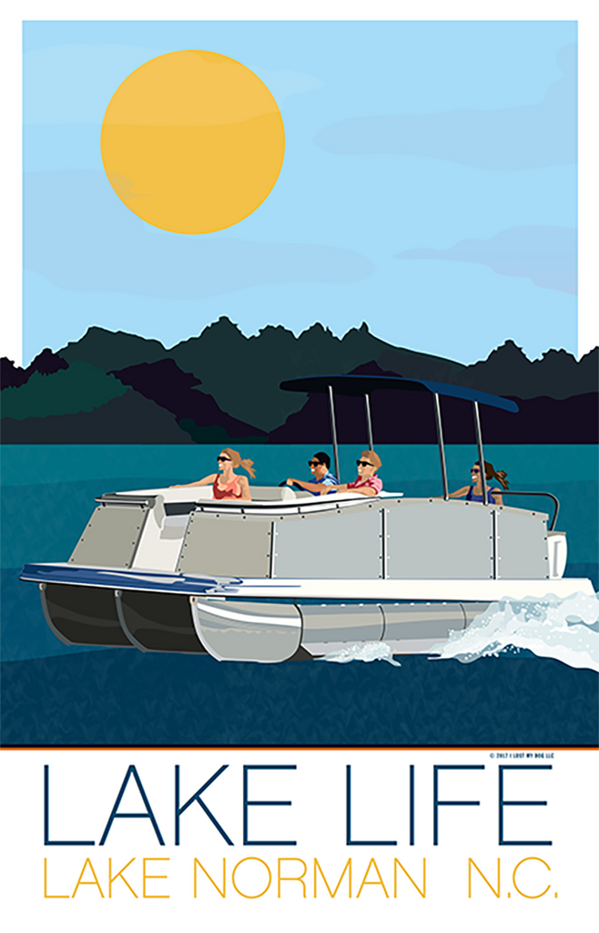 Lake Life Pontoon Scene