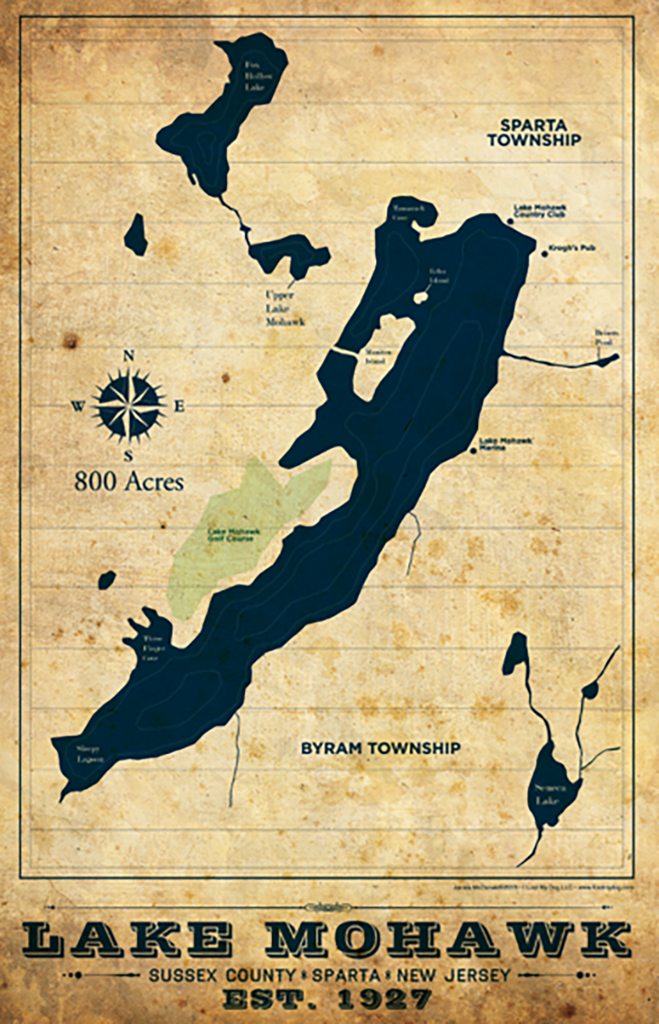Lake Mohawk Nautical Map