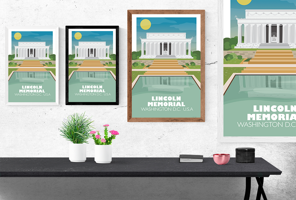 Lincoln Memorial, Washington D.C. Illustration