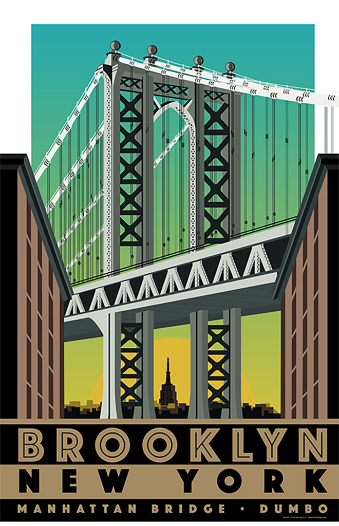Manhattan Bridge Illustration