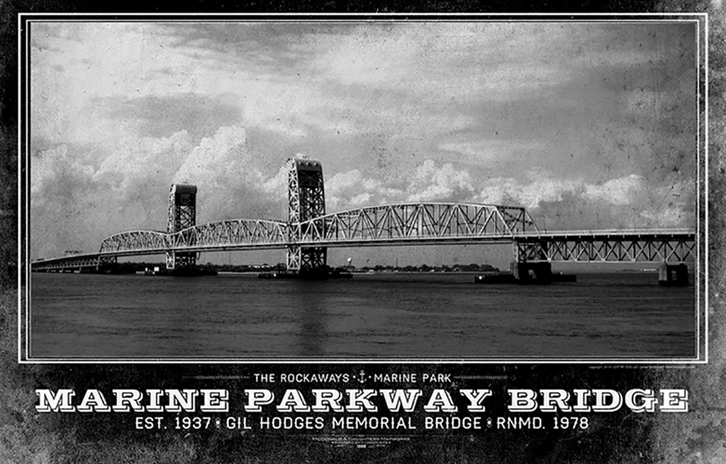 Marine Park - Gil Hodges Bridge Vintage Travel Poster