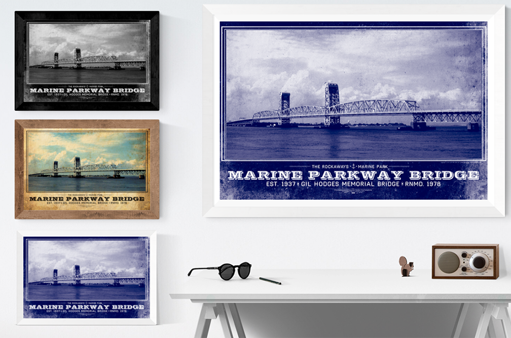 Marine Park - Gil Hodges Bridge Vintage Travel Poster