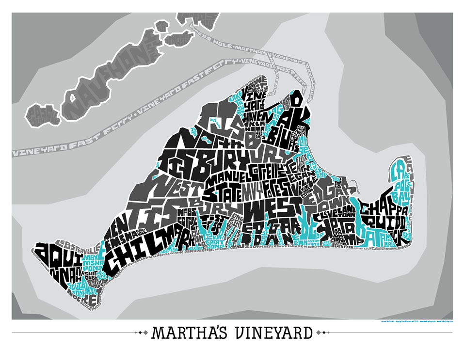 Marthas Vineyard Type Map