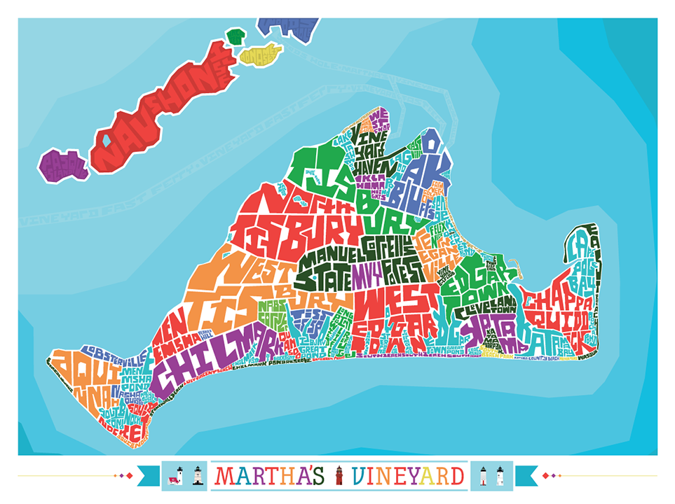 Marthas Vineyard Type Map