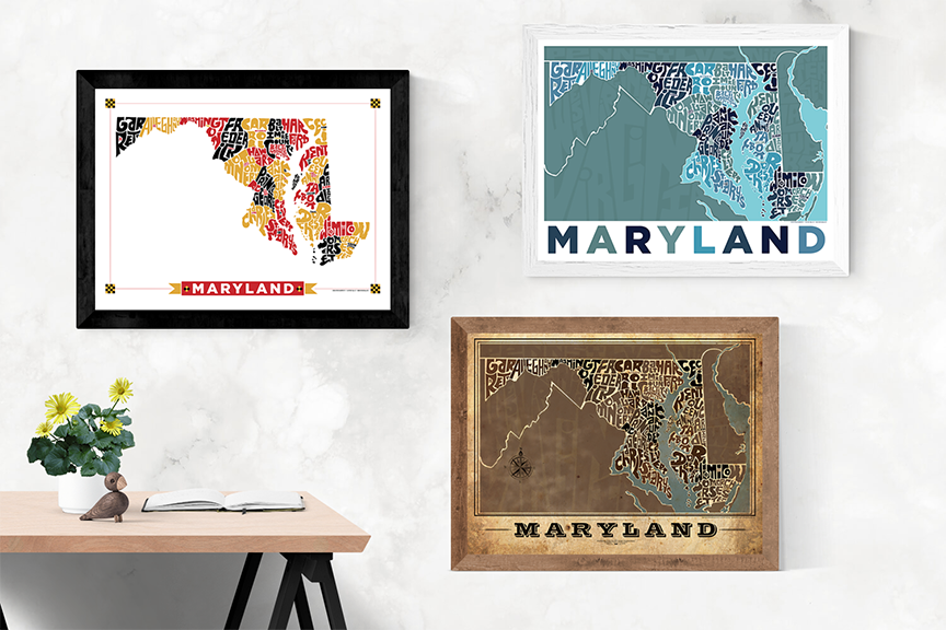 Maryland Type Map