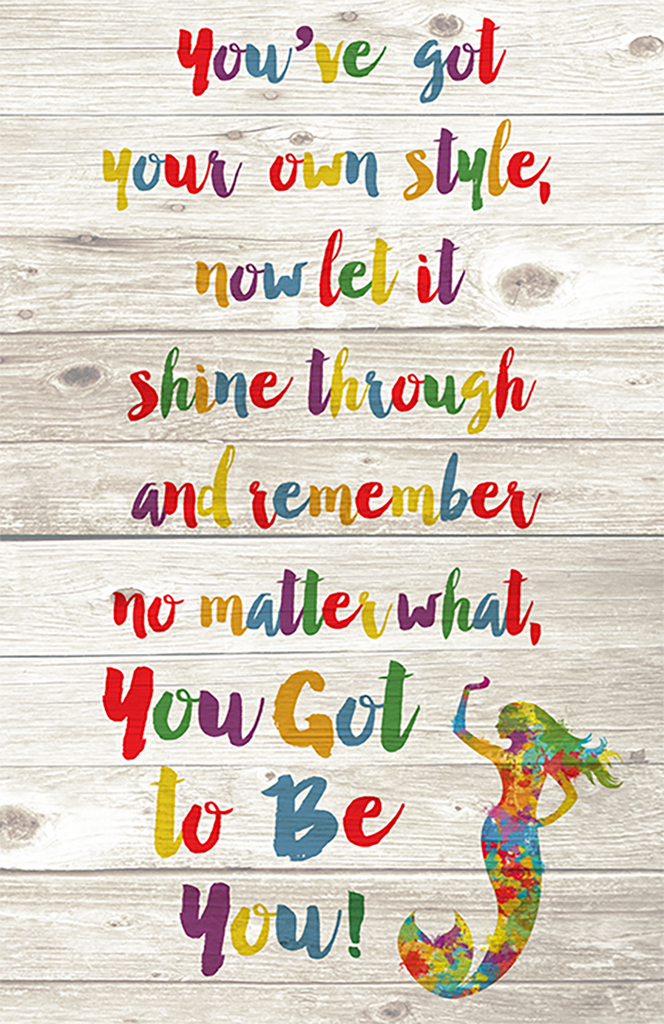 Mermaid Quote and Illustration
