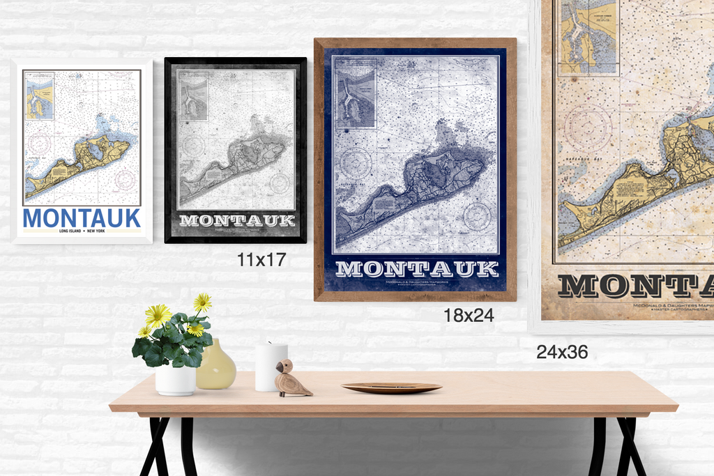 Montauk Vintage Remixed Map