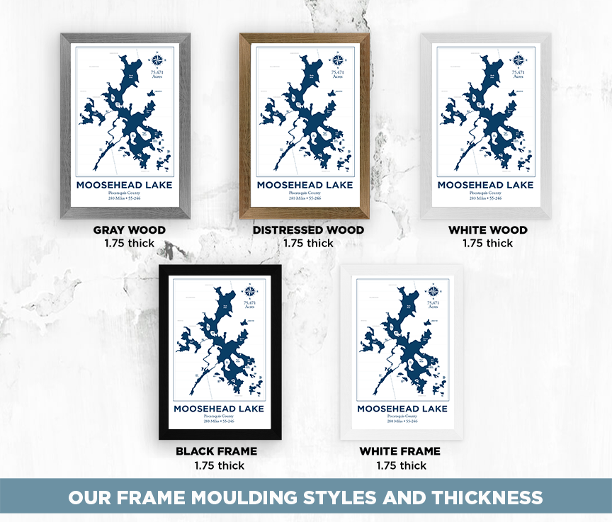 Moosehead Lake Nautical Map