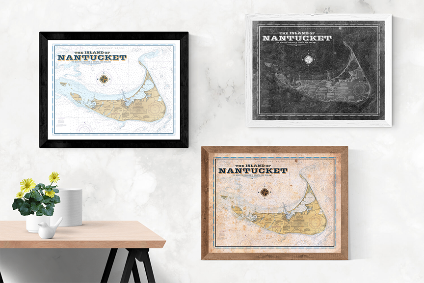 Nantucket Vintage Map