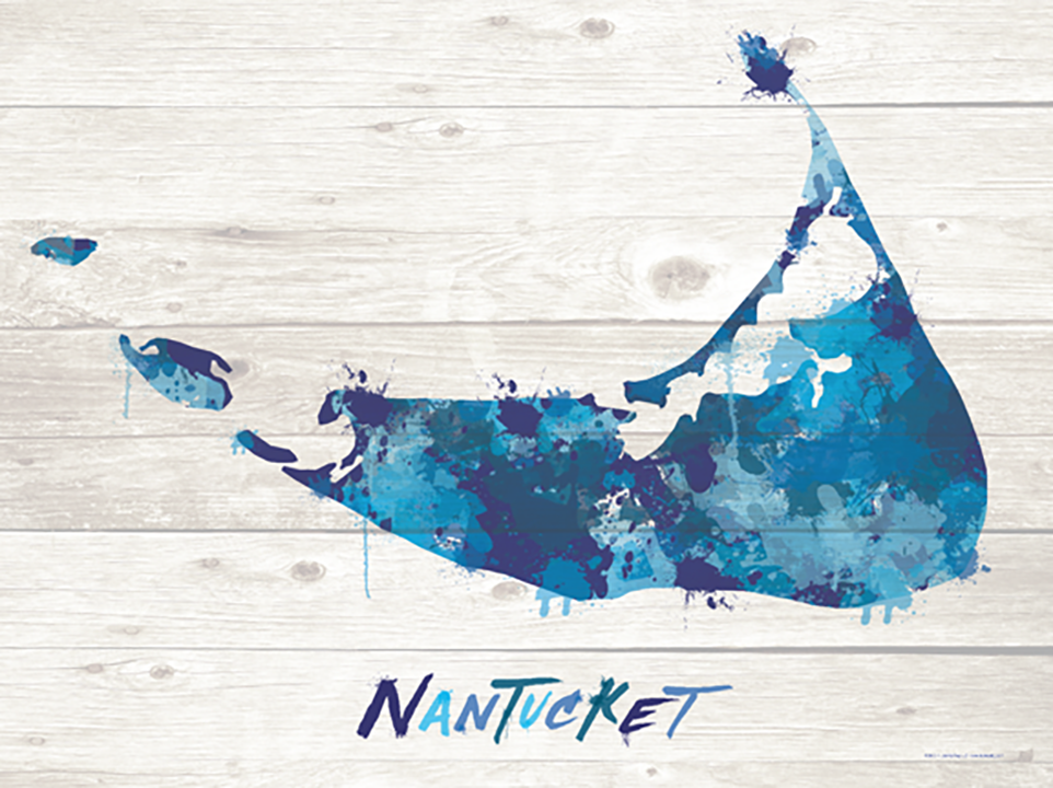 Nantucket Paint Splatter Silhouette