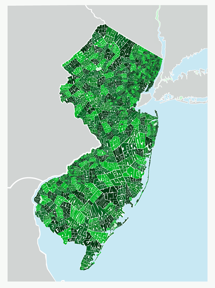 New Jersey Town Type Map