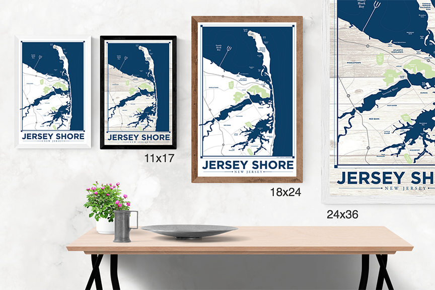 Jersey Shore North, Fairhaven, Sandy Hook Area Nautical Map
