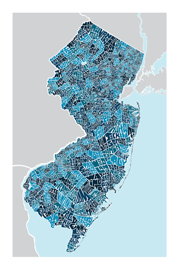 New Jersey Town Type Map