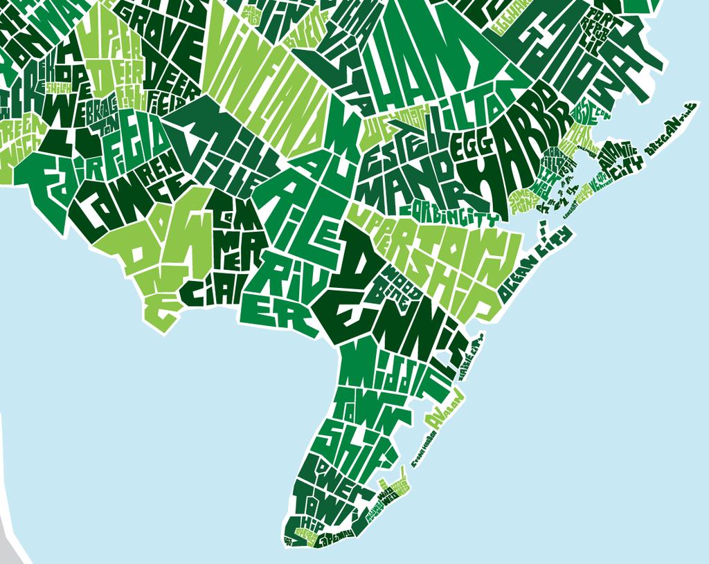 New Jersey Town Type Map